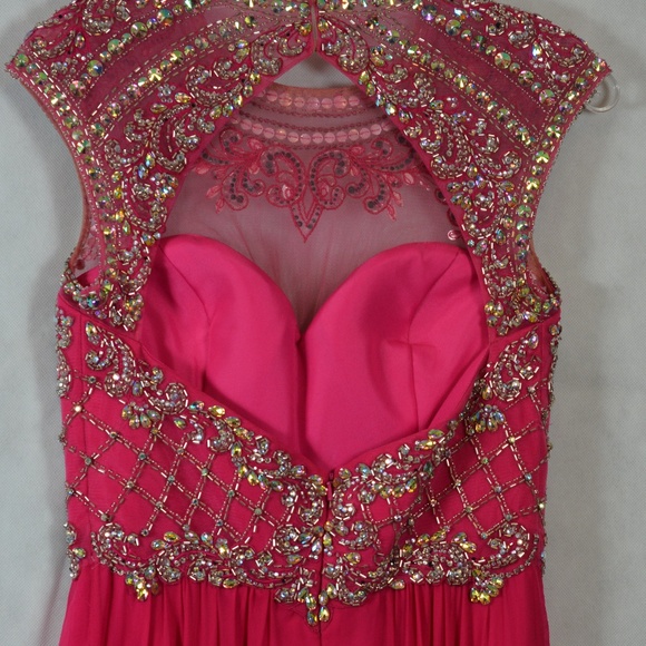 Beaded/Sequined/Rhinestone Gown SZ 8 Madison James - Picture 7 of 13